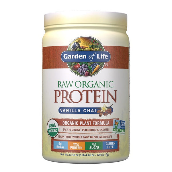 Garden of Life Raw Organic Protein, Vanilla Chai - 580g - Protein at MySupplementShop by Garden of Life