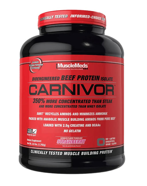 MuscleMeds Carnivor, Strawberry - 1792 grams - Default Title - Protein at MySupplementShop by MuscleMeds