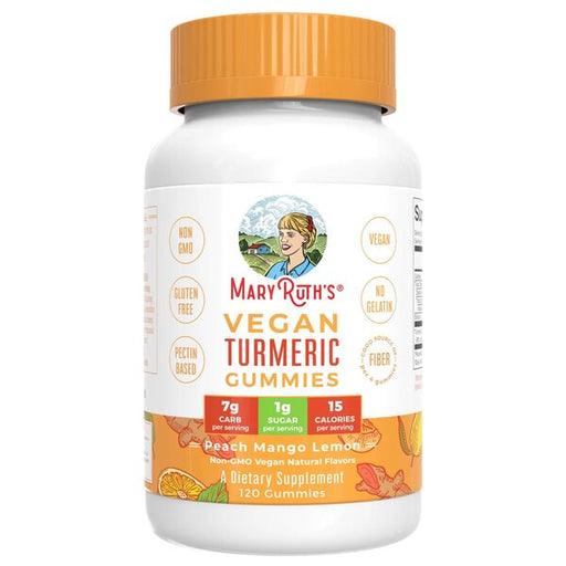 MaryRuth Organics Vegan Turmeric Gummies, Peach Mango Lemon - 120 gummies - Joint Support at MySupplementShop by MaryRuth Organics