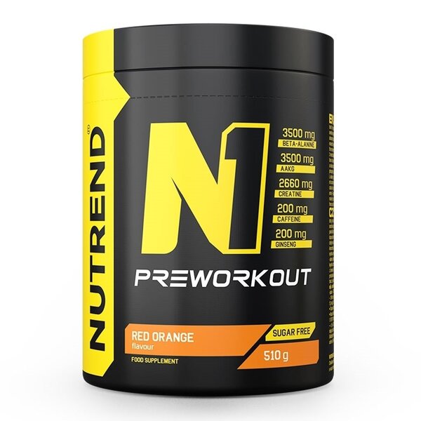 Nutrend N1 Pre-Workout, Red Orange - 510 grams - Default Title - Pre & Post Workout at MySupplementShop by Nutrend