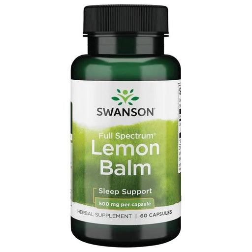 Swanson Full Spectrum Lemon Balm, 500mg - 60 caps - Health and Wellbeing at MySupplementShop by Swanson