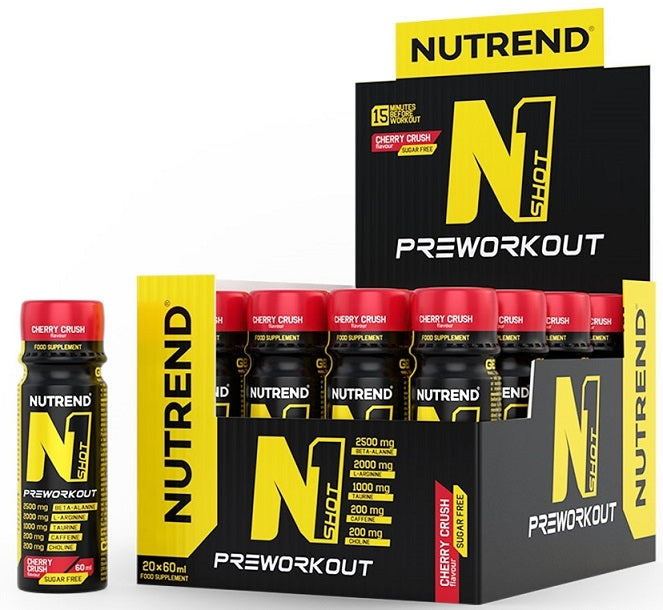 Nutrend N1 Shot Cherry Crush  20 x 60 ml. - Nitric Oxide Boosters at MySupplementShop by Nutrend