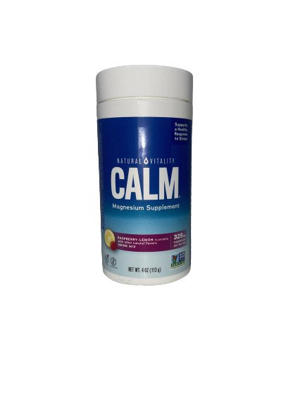 Natural Vitality Calm Magnesium Powder Raspberry Lemon  113g - Health and Wellbeing at MySupplementShop by Natural Vitality