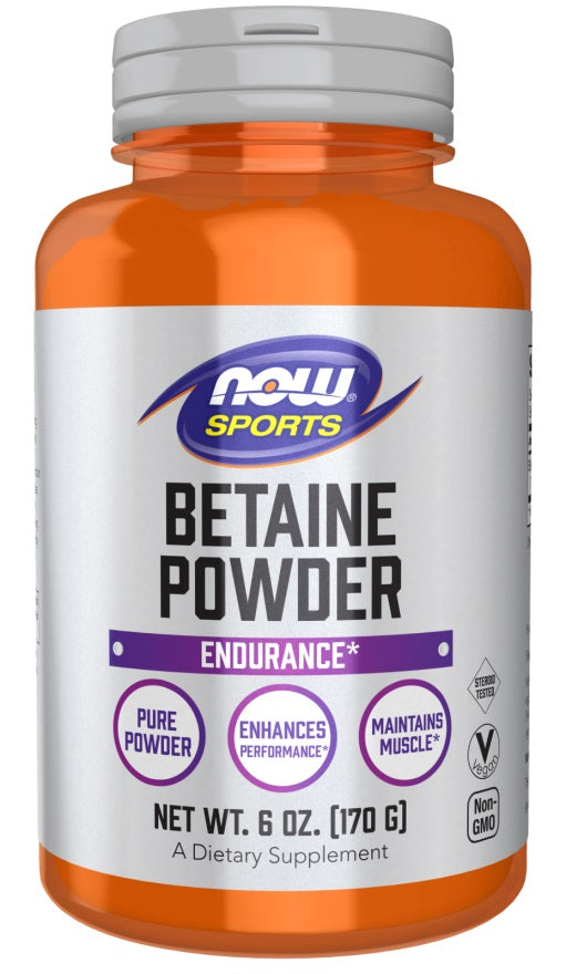 NOW Foods Betaine Powder  170g - Amino Acids and BCAAs at MySupplementShop by NOW Foods