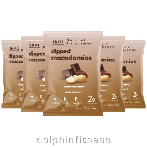 House Of Macadamia Dipped Nuts 12x40g Chocolate - Sports & Nutrition at MySupplementShop by House Of Macadamia